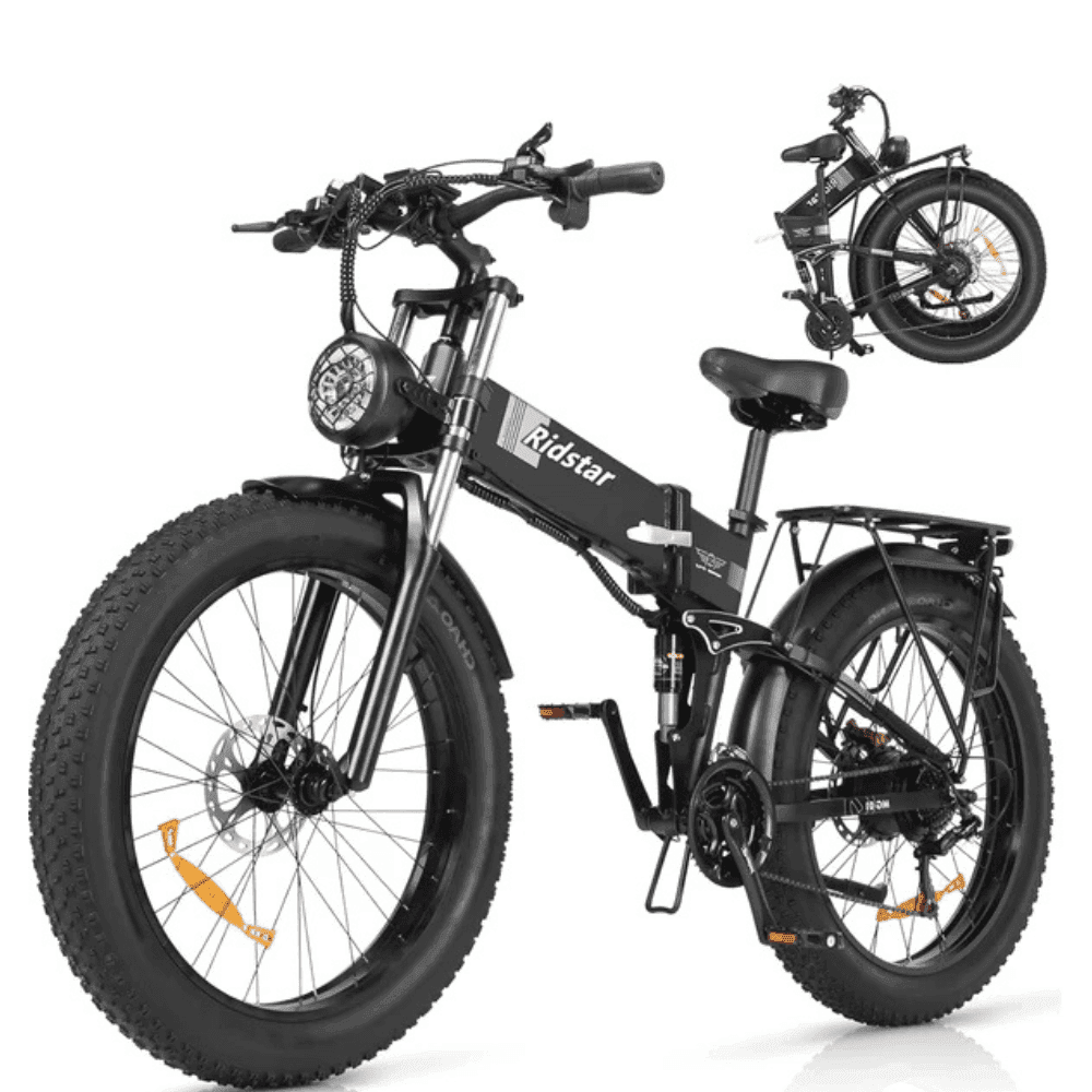 Ridstar DC26 2000W Folding Fat Tire Mountain Electric Bike