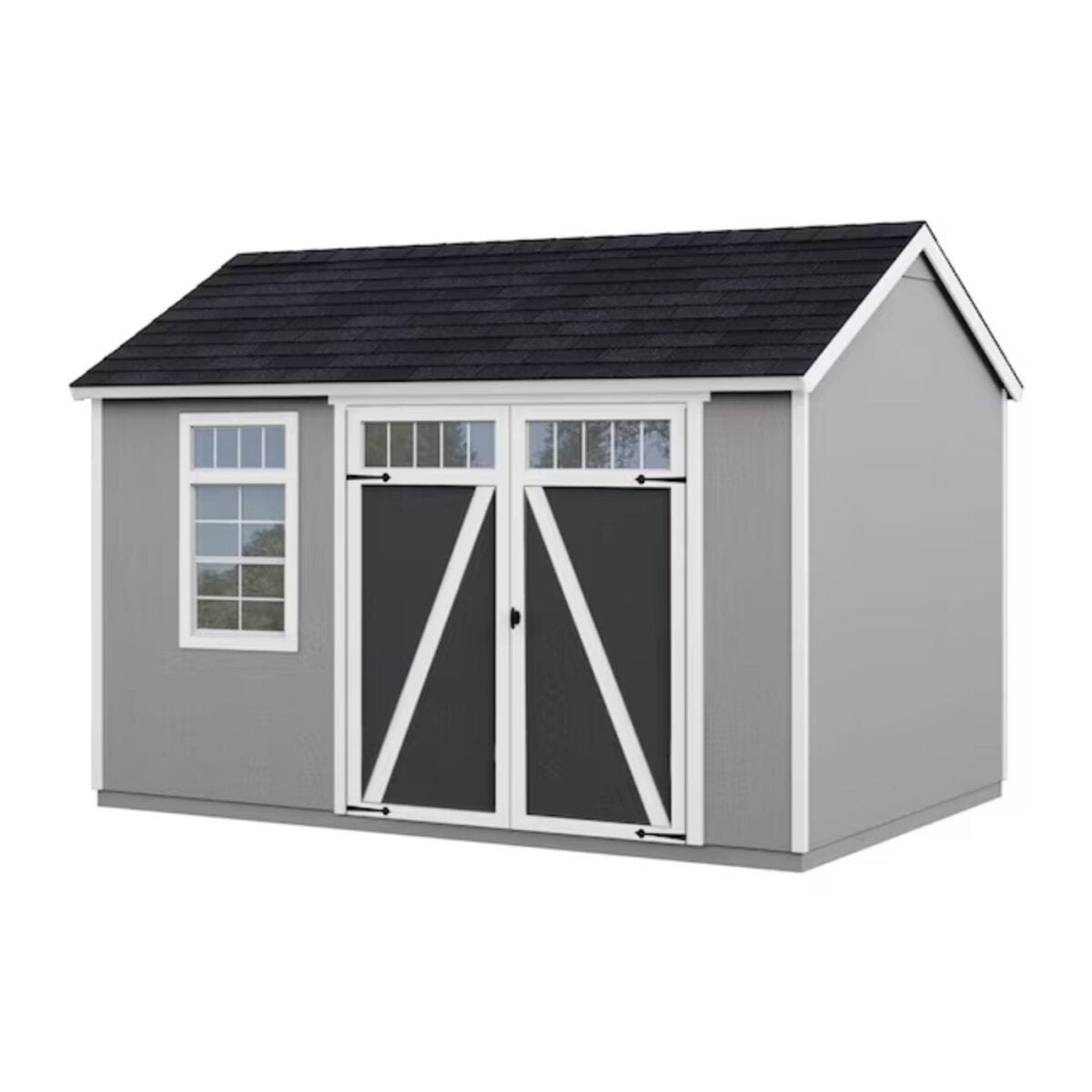 Heartland Coronado 12-ft x 8-ft Gable Style Wood Outdoor Storage Shed with Windows and Doors