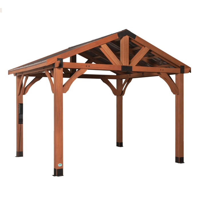 Backyard Discovery Brookdale 12 x 10 All Cedar Wooden Gazebo