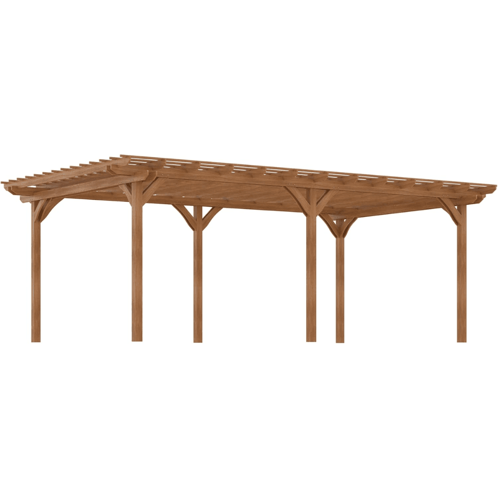 Outsunny 12′ x 20′ DIY Deck Outdoor Wood Pergola