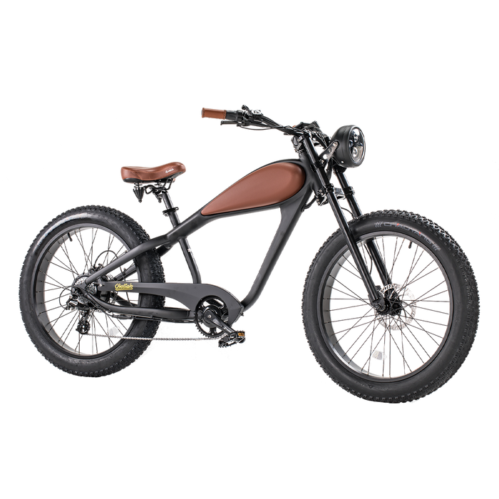 Revi Bikes Cheetah 48V 750W Hub Motor Fat Tire Electric Cruiser Bike
