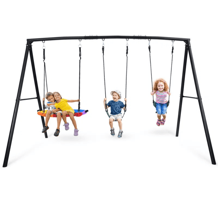 Klo Kick Metal Swing Set with 3 Swings