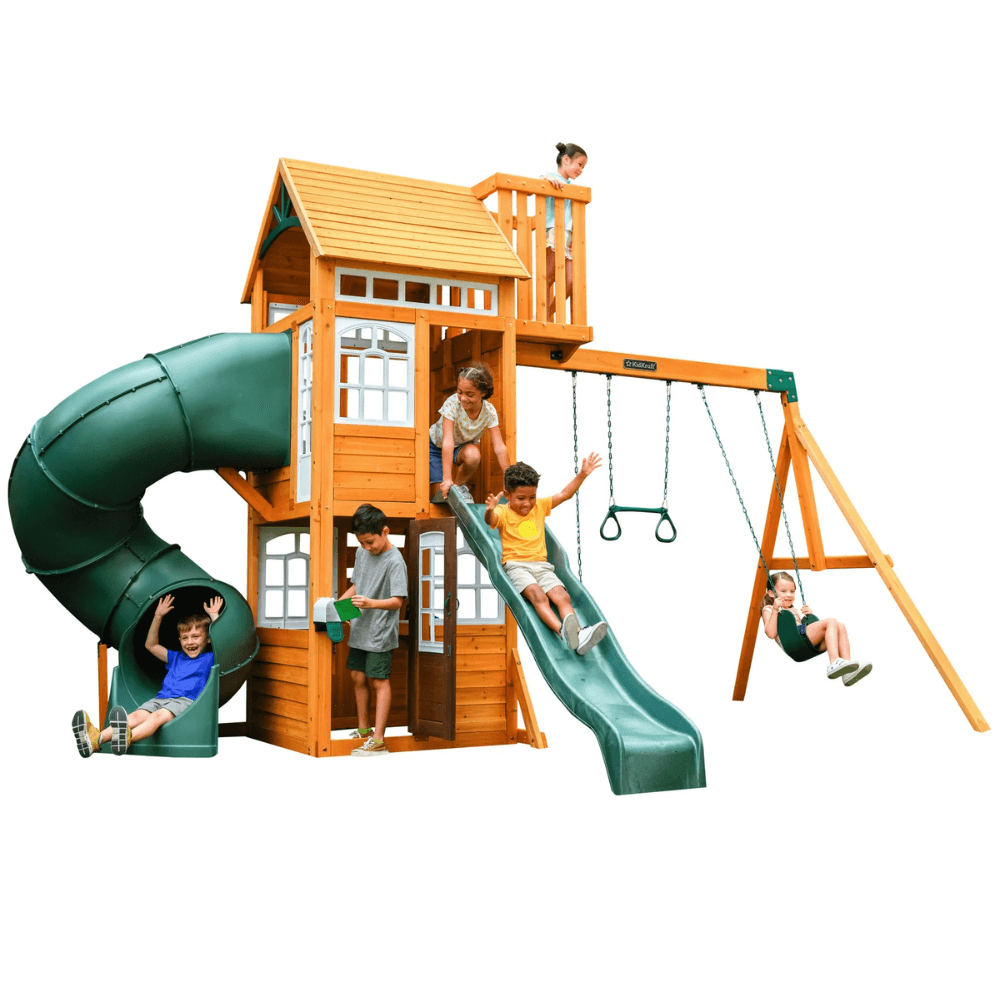 KidKraft Ridgemoor Perch Swing Set – Endless Outdoor Fun for Kids
